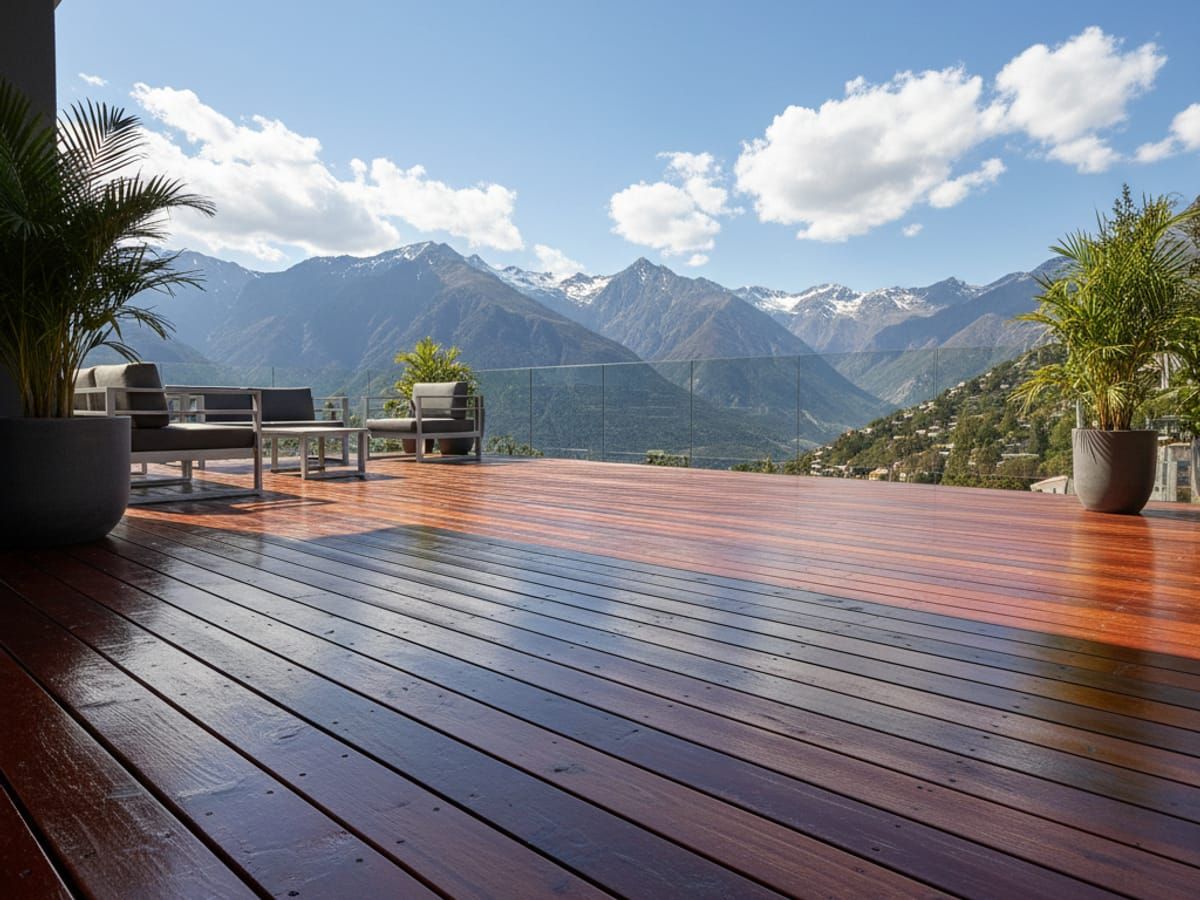 UV-protected restored deck in Cottonwood Heights