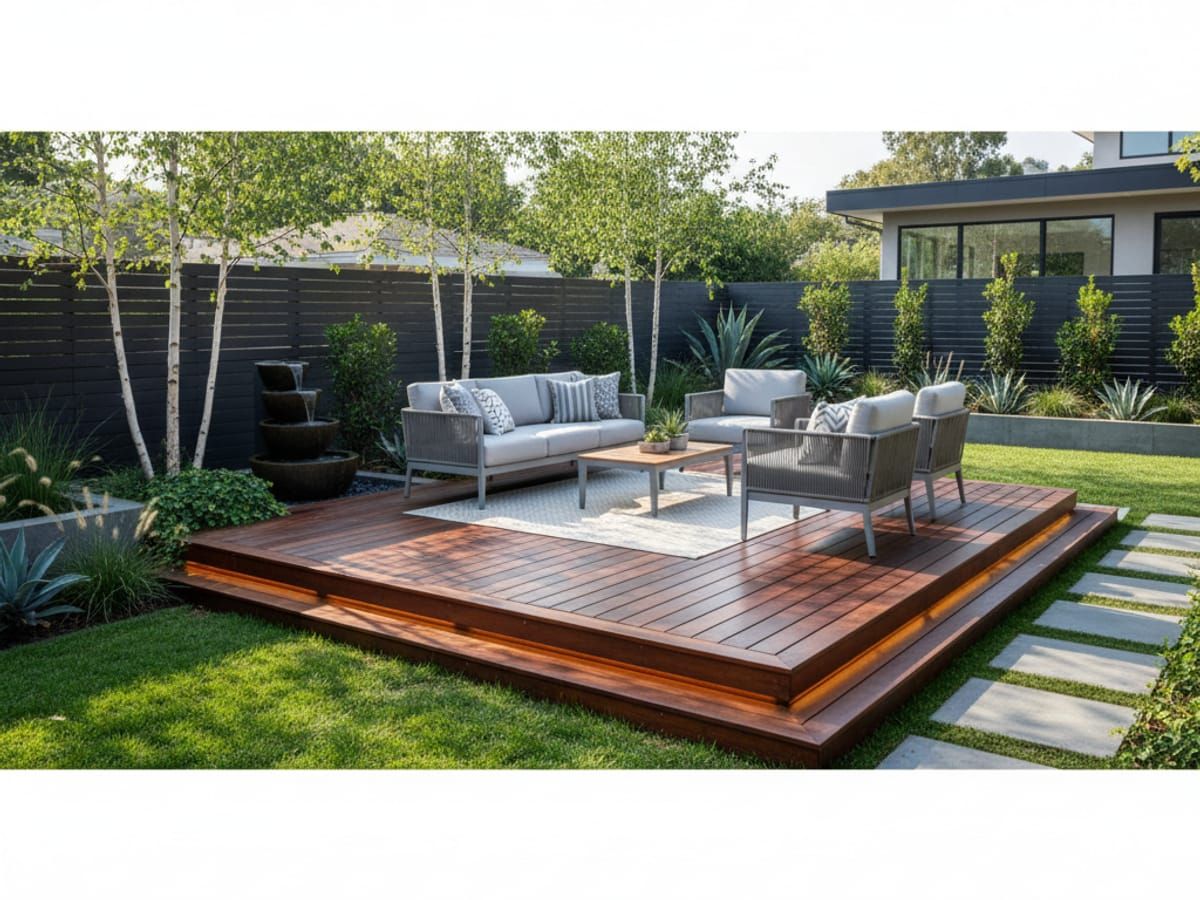 Beautiful backyard deck transformation in Murray