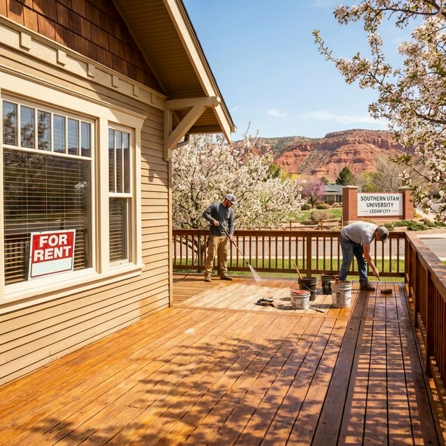 Maintained deck on Cedar City home near Southern Utah University campus