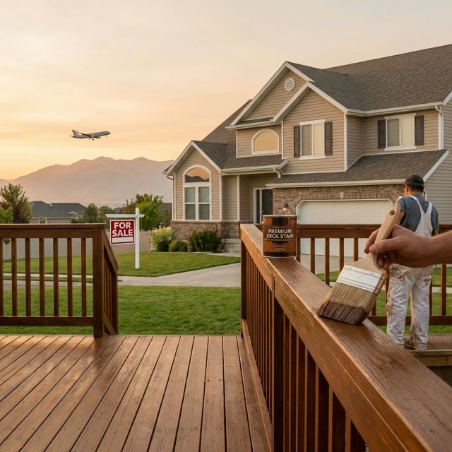 Modern deck in Layton neighborhood near Hill Air Force Base