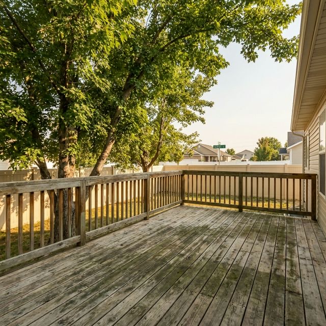 Well-maintained deck in Orem Center Street neighborhood